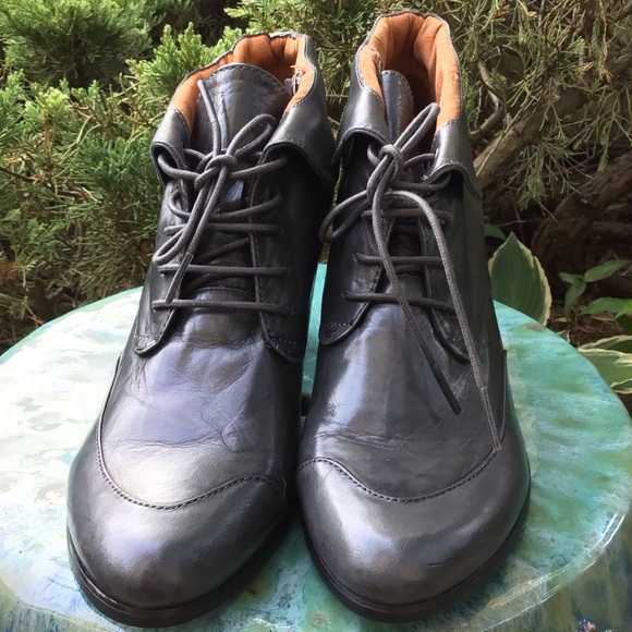 SPRING STEP Galil* (38) WOMEN’S Luxurious LEATHER material ankle lace-up boots. - Picture 5 of 12